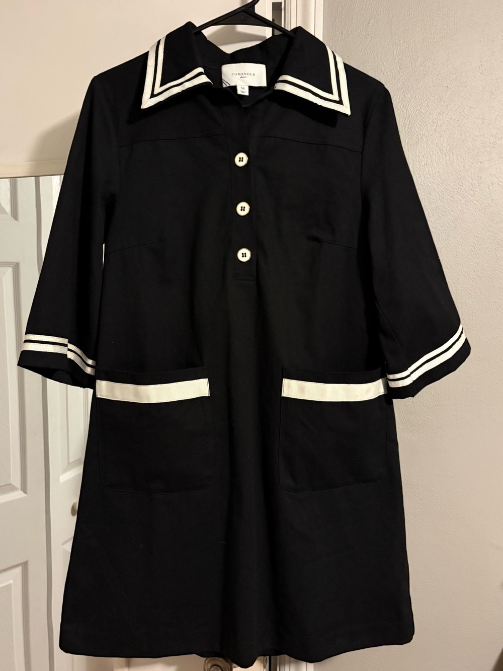 Tuckernuck Pomander Place Jet Black Hart Shirt Dress